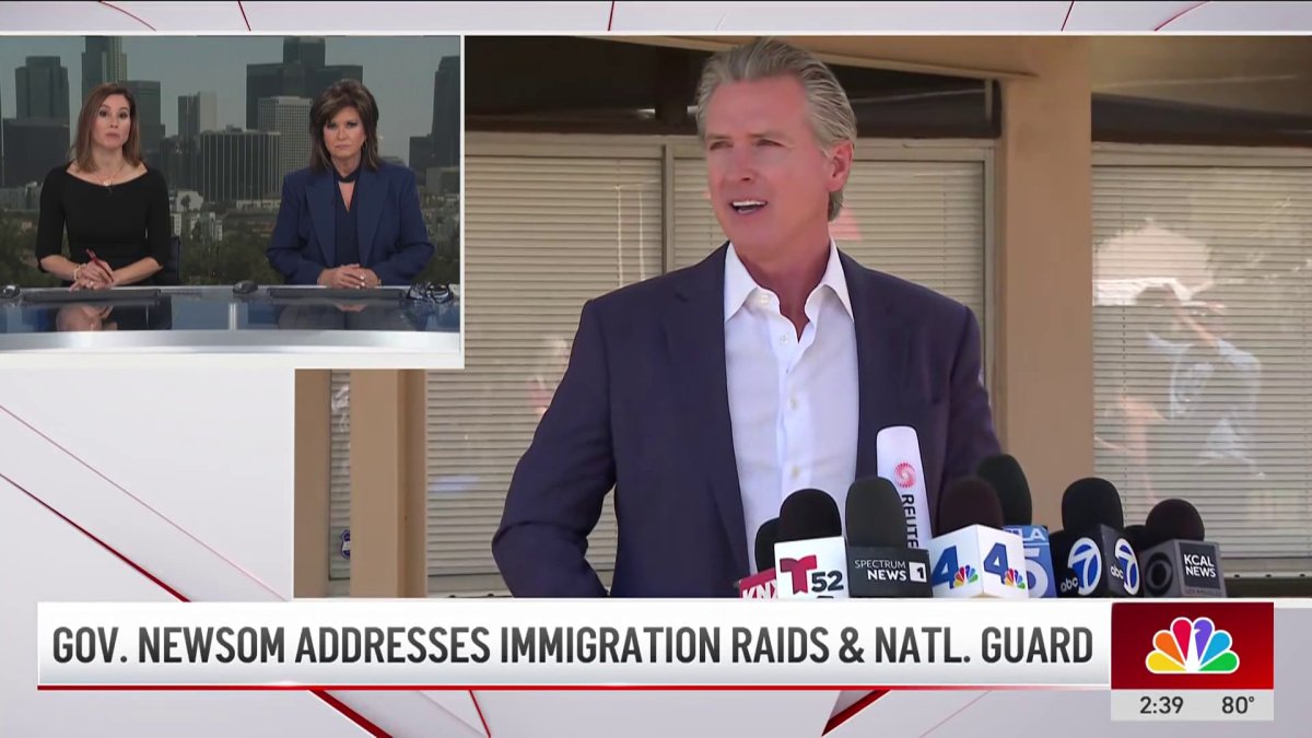 Newsom visits LA communities impacted by raids – NBC Los Angeles