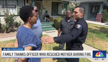 Family thanks officer who rescued mother during Eaton Fire – NBC Los Angeles