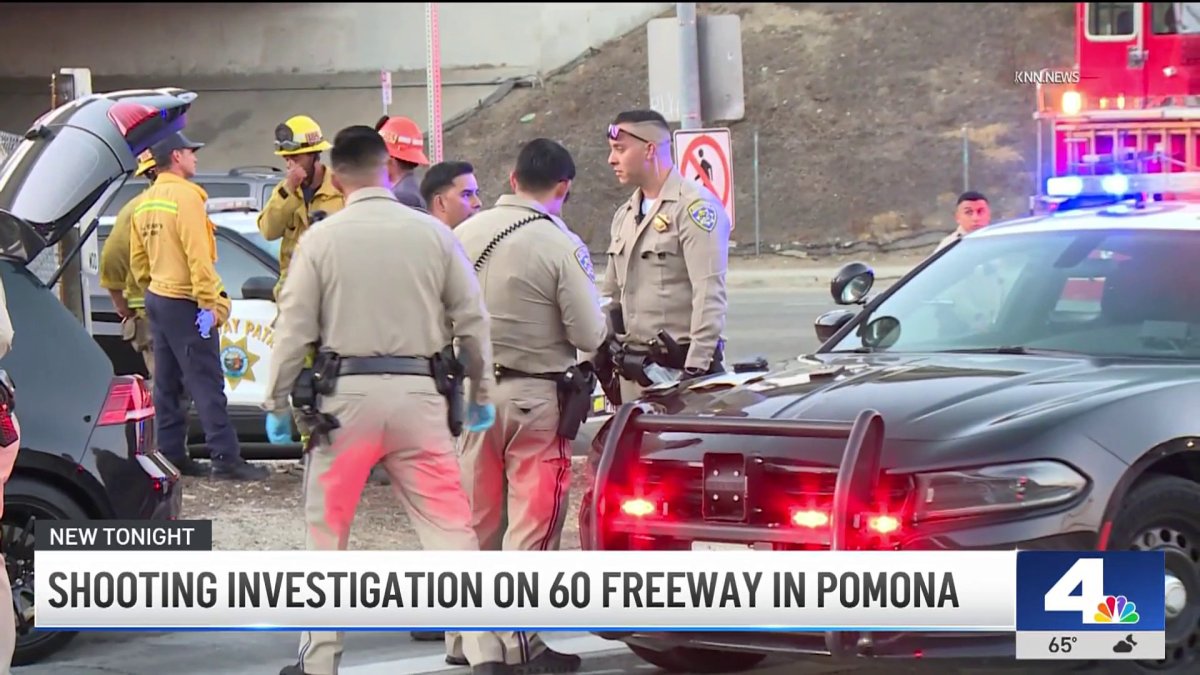 Shooting investigation on the 60 Freeway in Pomona – NBC Los Angeles