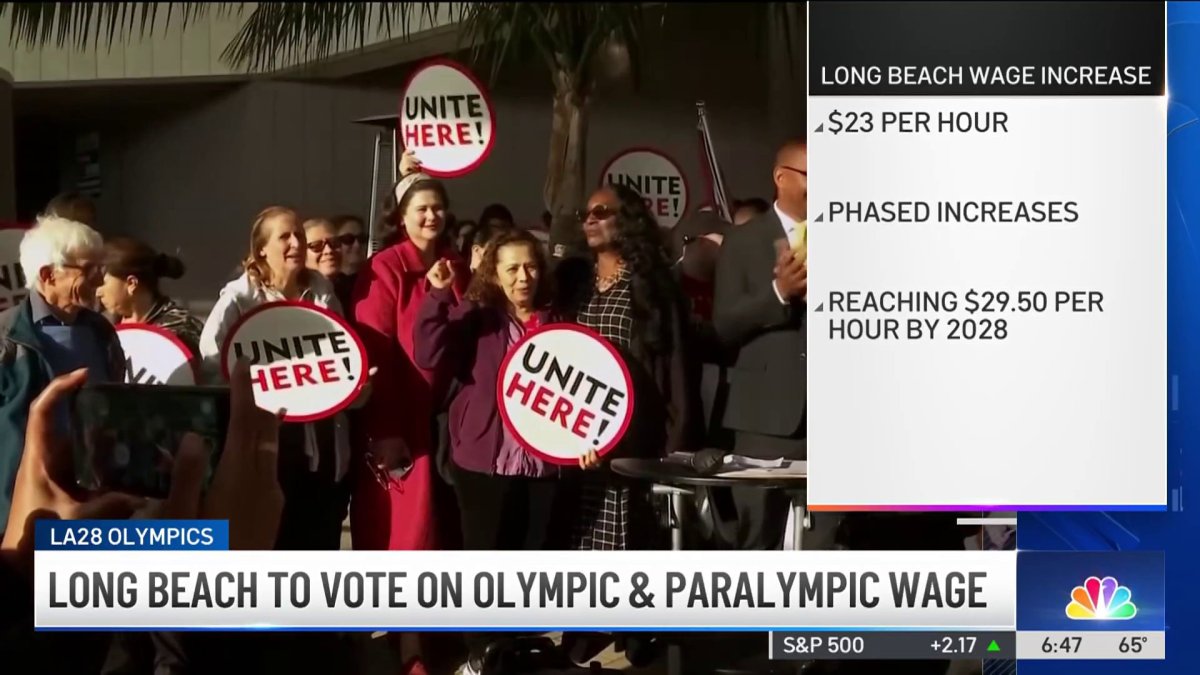 Long Beach to vote on Olympic and Paralympic wage – NBC Los Angeles