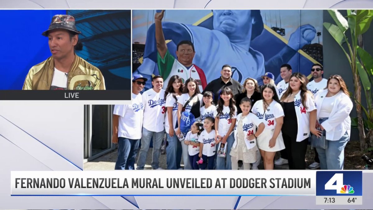 Fernando Valenzuela mural unveiled at Dodger Stadium – NBC Los Angeles