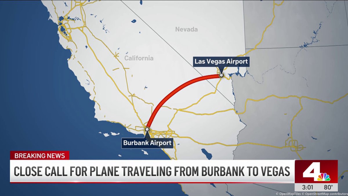 Air passengers report sudden drop after departure from Burbank – NBC Los Angeles