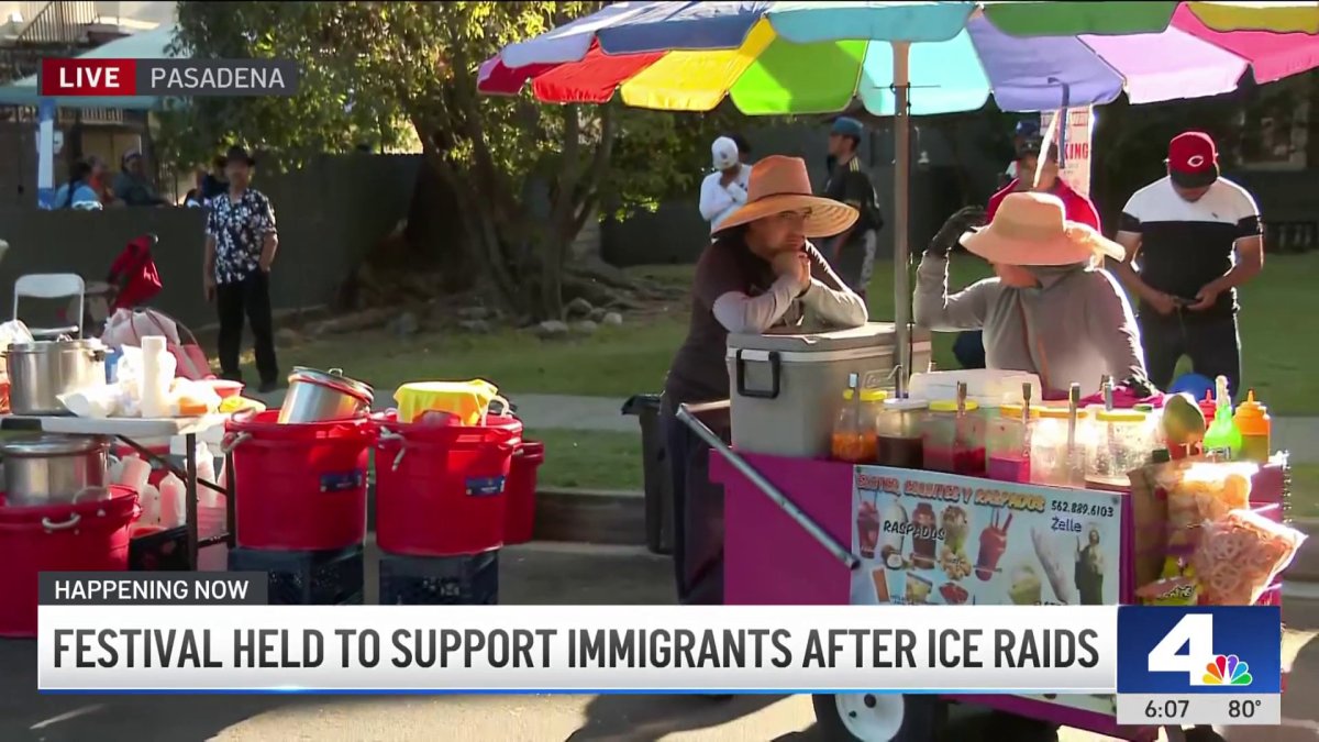 Festival in Pasadena to support immigrants after ICE raids – NBC Los Angeles