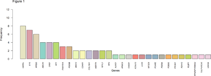 Diagnostic whole exome sequencing in presumably autosomal recessive inherited retinal dystrophies in an Iranian population