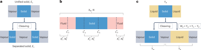 Atomistic computing of the solid–fluid surface free energy and tension