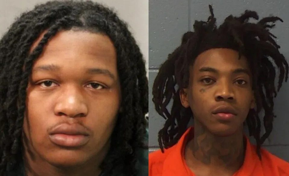 Hakeem Robinson (L), and Leroy Whitaker are accused in the 2020 shooting death of  Charles McCormick.