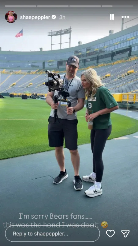 ESPN anchor Shae Peppler Cornette in Green Bay.Shae Peppler Cornette&sol;IG&period;
