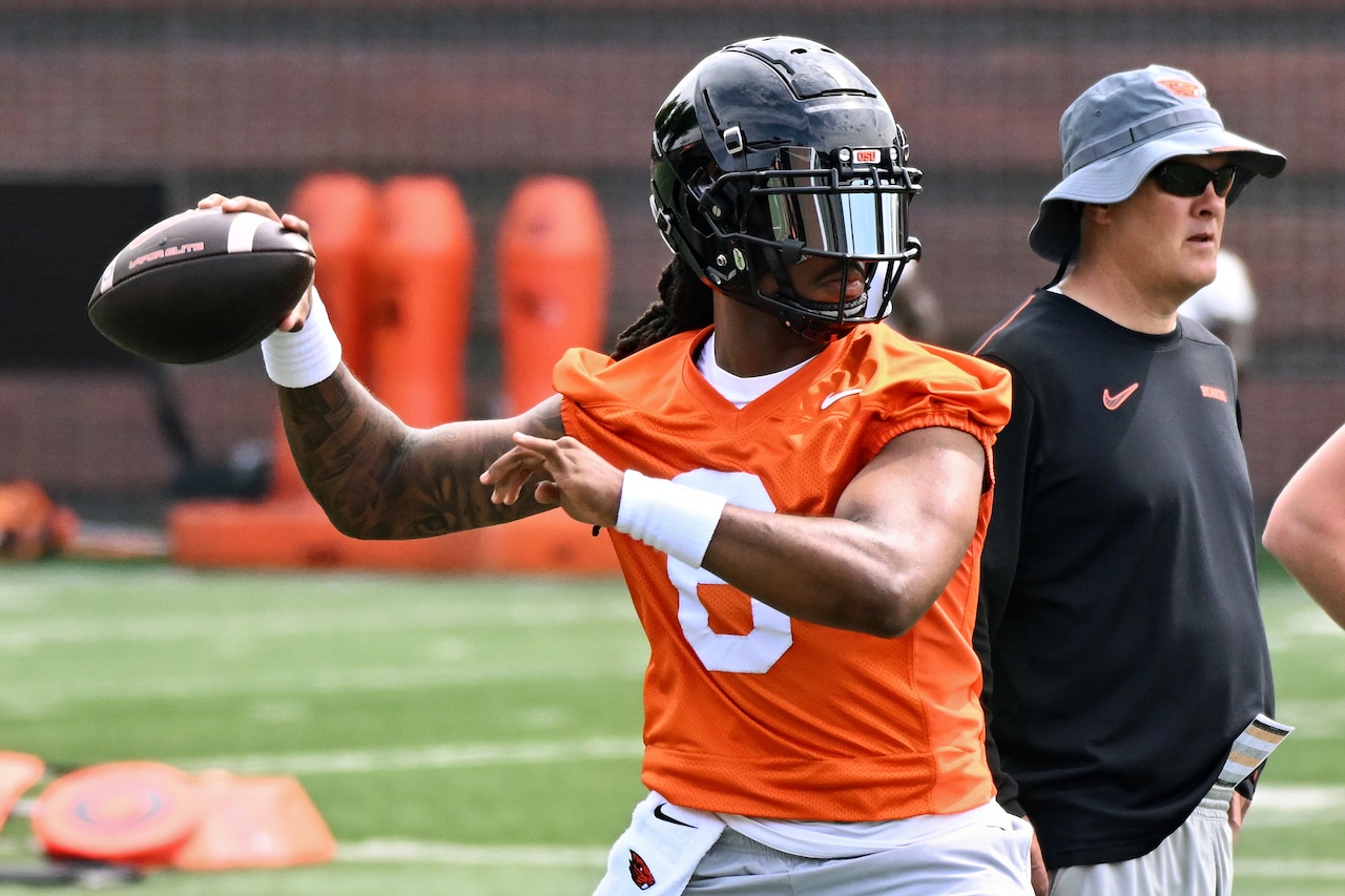 Oregon State University football practice: July 30, 2025