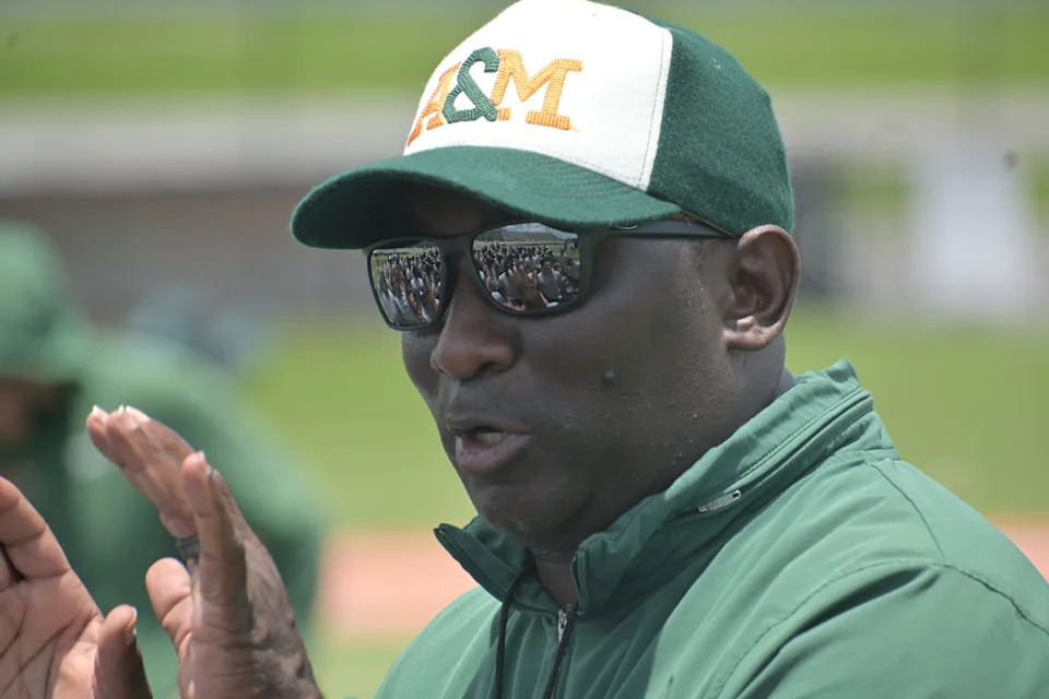 Florida A&M head football coach James Colzie III held his second annual Prospect Camp, which attracted hundreds of high school players, on Ken Riley Field at Bragg Memorial Stadium in Tallahassee, Florida on Tuesday, June 24, 2025.