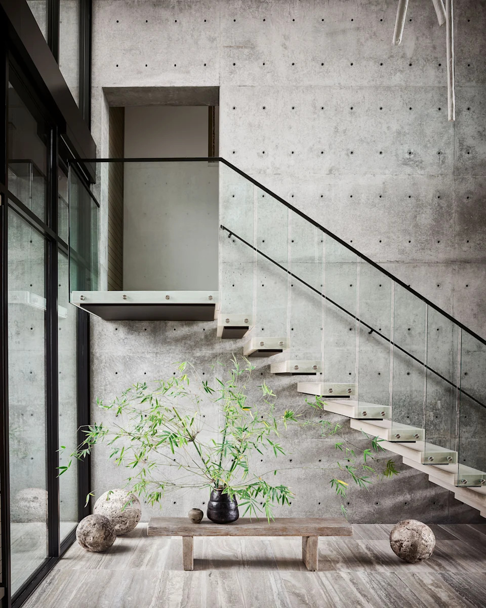 A stairway in the home.