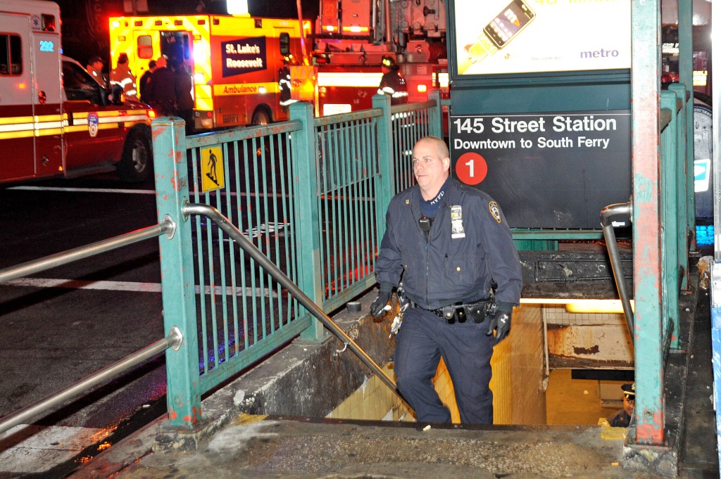 At approx. 1:50AM EMT's removed a male from the southbound #1 train tracks between 145th Street and 137th Street. The aided was removed to Jamaica Hospital with head trauma after he allegedly jumped from the train