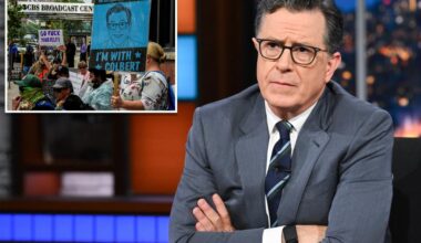 NYC's 'We're With Colbert' rally for late-night host is bust
