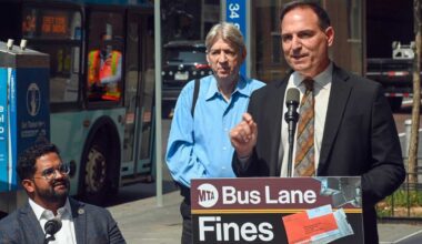 Motorists will be fined for improperly using bus lanes on 2 Manhattan bus routes starting Friday