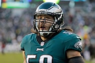 FILE - Philadelphia Eagles' Bryan Braman looks on prior to an NFL divisional playoff...