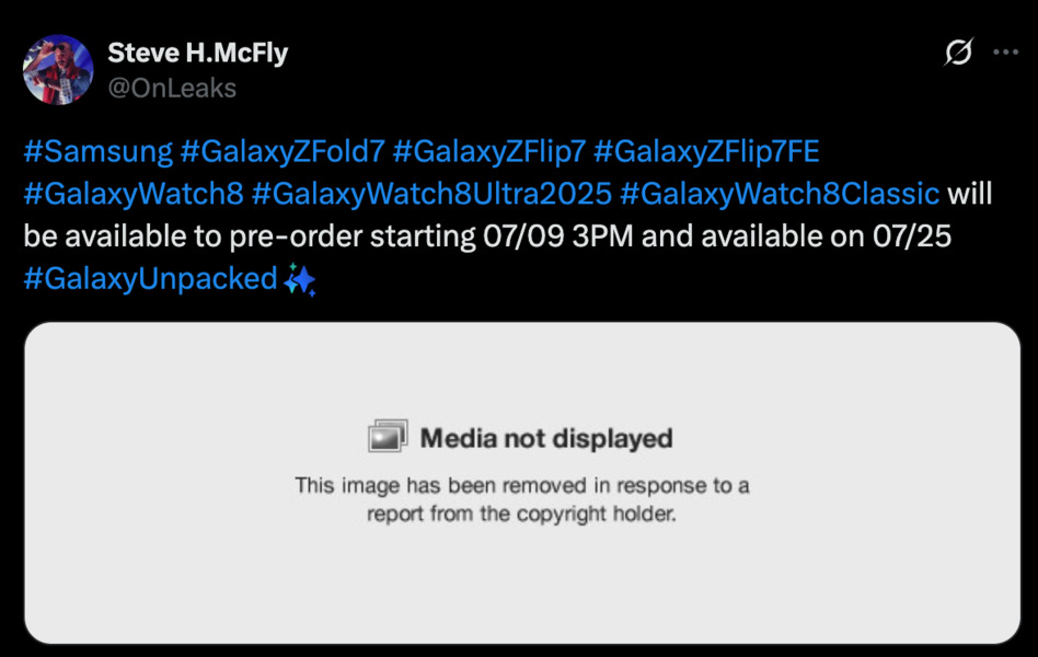Galaxy Z Fold 7 and Z Flip 7 pre-order and availability tipped