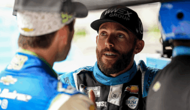 Dale Earnhardt Jr. and Daniel Suárez