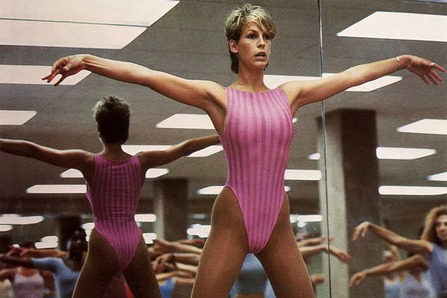 Moviestore/Shutterstock Jamie Lee Curtis in 1985 film 'Perfect'