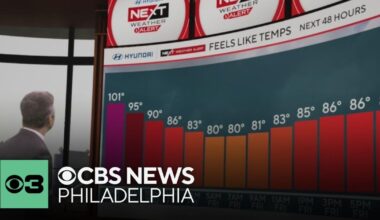 Sweltering Thursday in Philadelphia region
