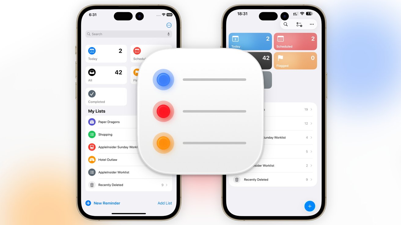 Reminders iOS 26 vs iOS 18: Features, design, compared
