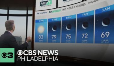 Beautiful Monday night in Philadelphia region