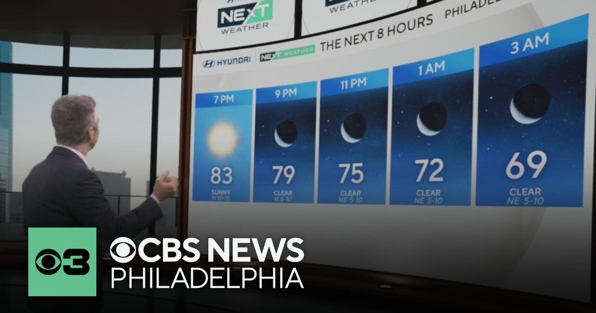Beautiful Monday night in Philadelphia region