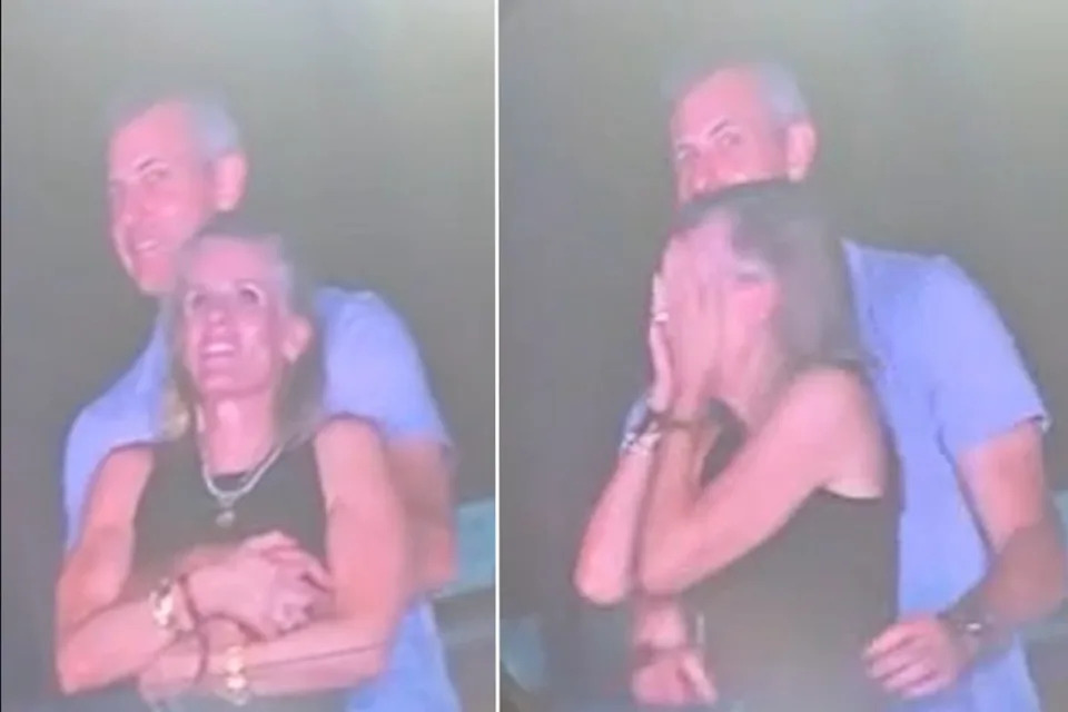 Viral video captured Astronomer CEO Andy Byron and his company’s Chief People Officer, Kristin Cabot, in an embrace at the concert (@calebu2/TMX)