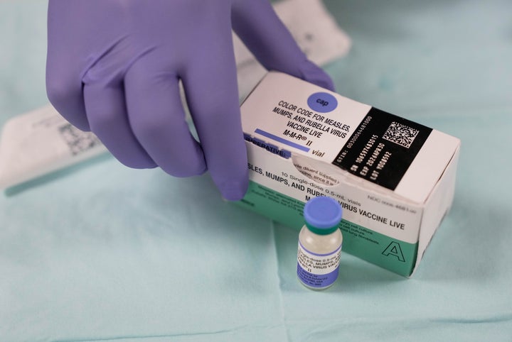 The measles, mumps, and rubella vaccine (MMR) is considered the best defense in stopping measles outbreaks. Unfortunately vaccine rates have been dropping in recent years.