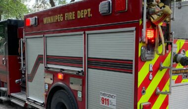Firefighter assaulted, fire truck damaged while responding to blaze in downtown Winnipeg - CTV News