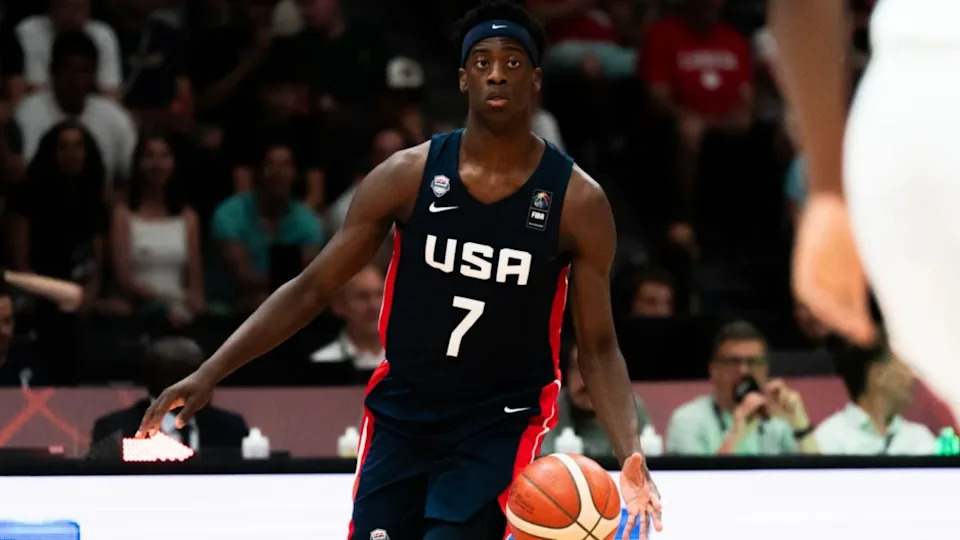 AJ Dybantsa representing Team USA at the FIBA U19 World CupFIBA Basketball