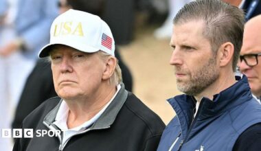 President Trump and Eric Trump