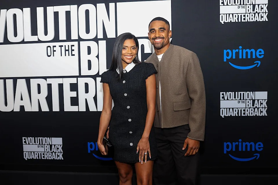 <p>Jalen Hurts & Bryonna "Bry" Burrows</p>