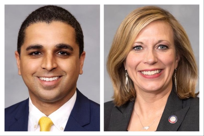 State Reps. Dante Pittman, left, and Sarah Crawford have sponsored legislation that would enhance regulation of MUAHS facilities.