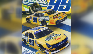 NASCAR driver runs paint scheme promoting Bananas’ broadcast network debut