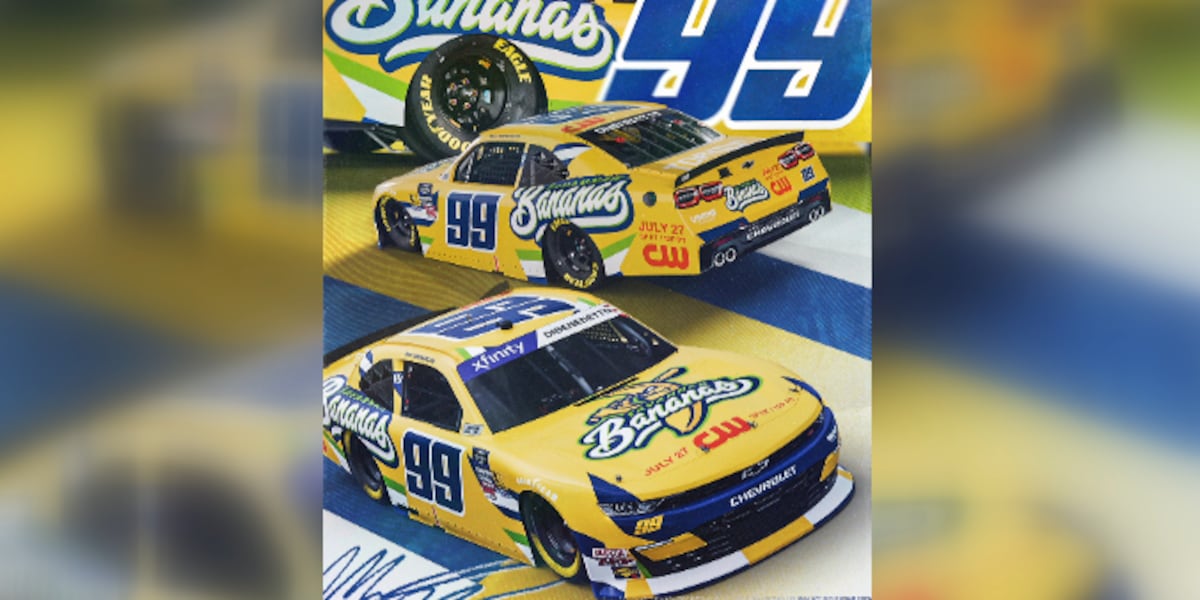 NASCAR driver runs paint scheme promoting Bananas’ broadcast network debut