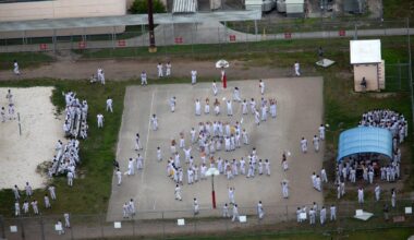 New aerial photos of 'Alligator Alcatraz' immigration detention center show detainees - USA Today