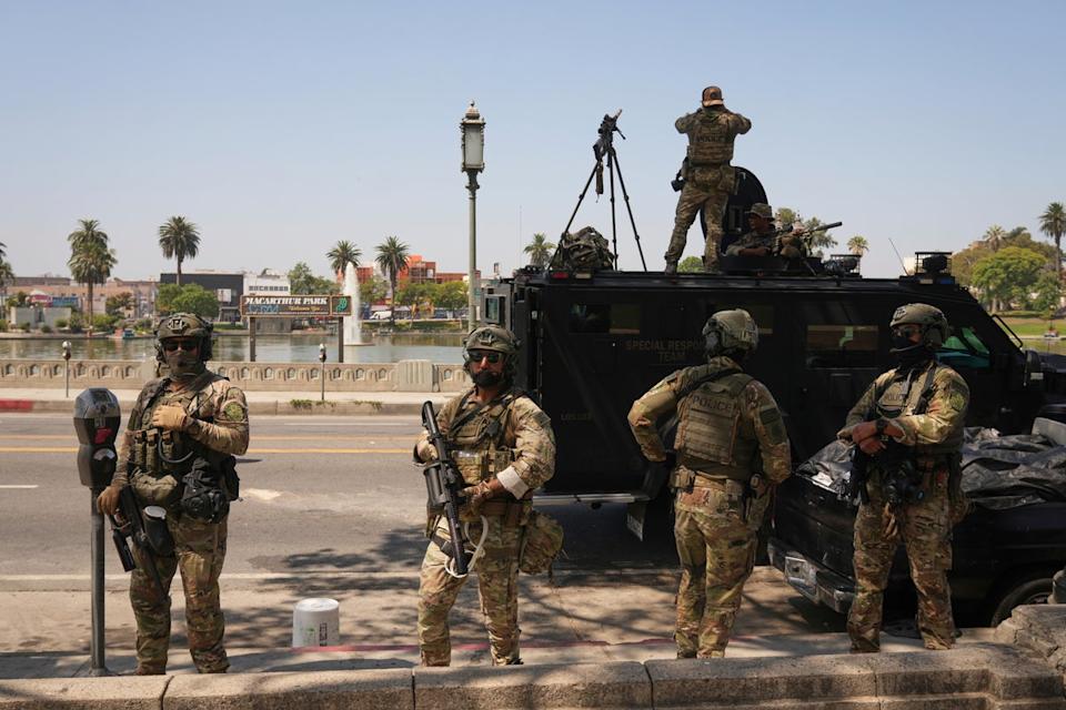 Immigration raids in LA’s MacArthur Park on Monday morning come after weeks of tensions and protests in the city over the Trump administration’s immigration operations (Copyright 2025 The Associated Press. All rights reserved)