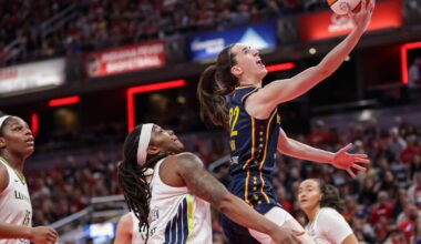 Caitlin Clark reacts to Indiana Fever win vs Dallas Wings