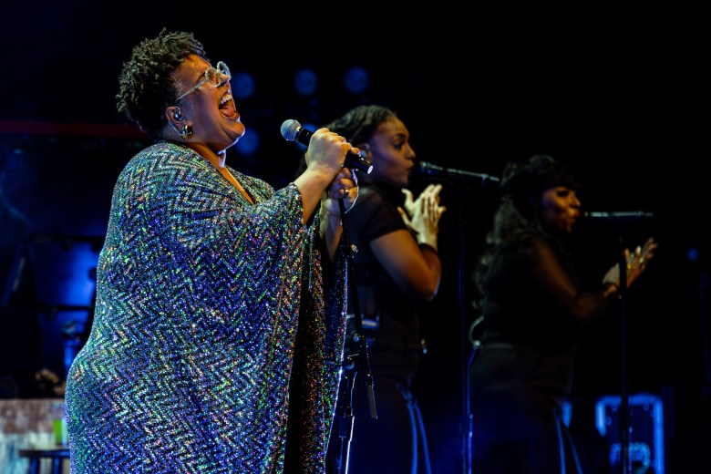 Brittany Howard performs at the Chicago Theatre on Oct. 5, 2024.