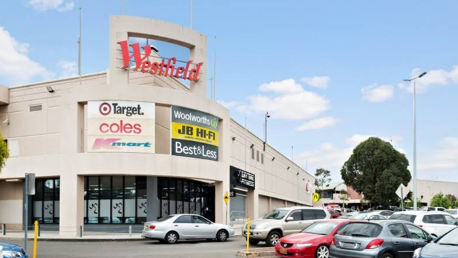 A man has been shot in a Westfield shopping centre in Western Sydney. 
