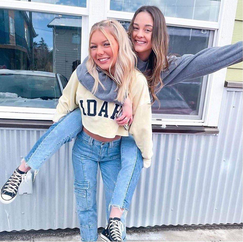 Madison Mogan and Xana Kernodle, who are among the students at the center of the new book The Idaho Four.