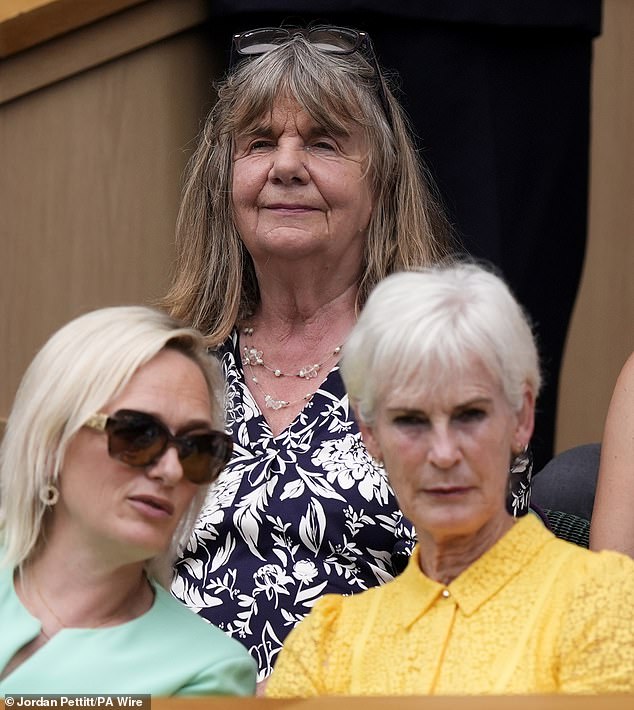 English writer Julia Donaldson of The Gruffalo fame took her seat behind Judy Murray on Tuesday