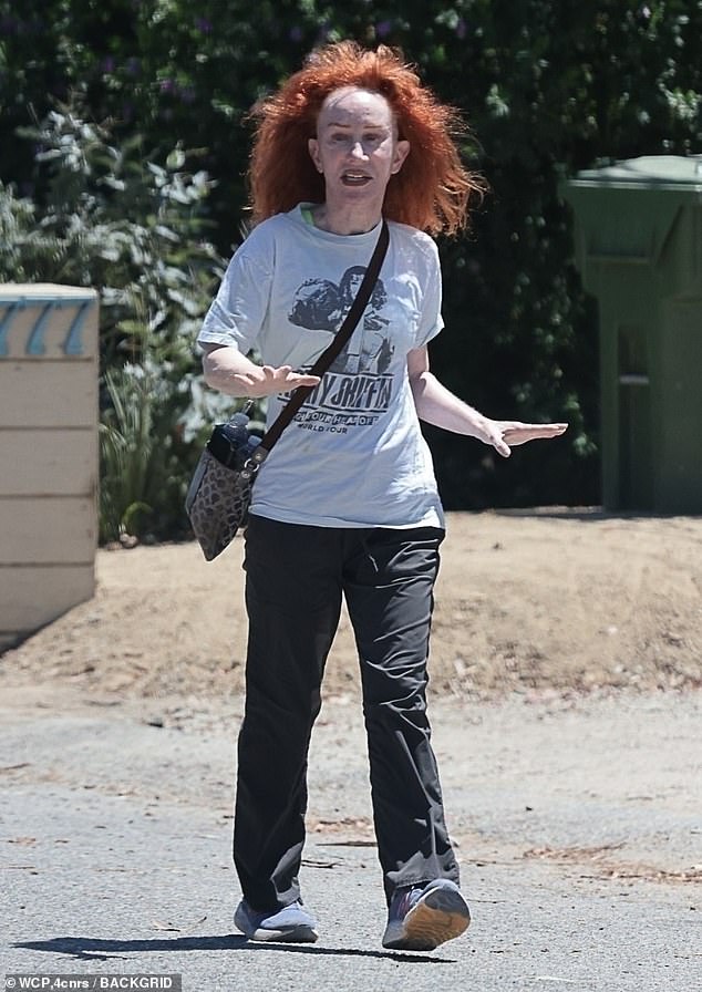 Kathy Griffin looked nearly unrecognizable as she stepped out in Los Angeles this week amid backlash over her recent anti-Trump TikTok post; seen in 2024