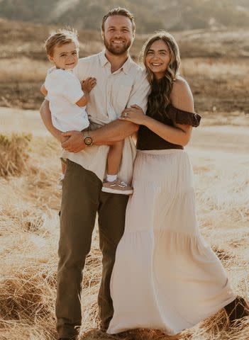 Christa Kastle Conor Havstad, his wife, Emma, and his son, Theo.