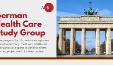 German Health Care Study Group: A pilot program for U.S. health care reporters to travel to Germany, meet with health care leaders and visit experts in Berlin to inform reporting projects for U.S.-based outlets.