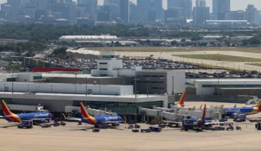 Dallas Love Field closes runway Friday morning after car drives into plane area
