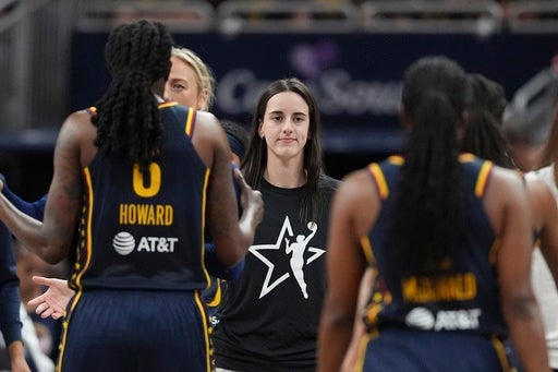 Clark takes Indiana teammate Boston No. 1 in WNBA All-Star Game draft. Collier picks Stewart