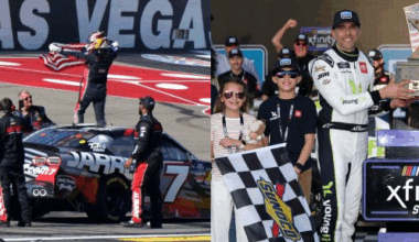 Two NASCAR veterans' ties go from the finish line to the school car line