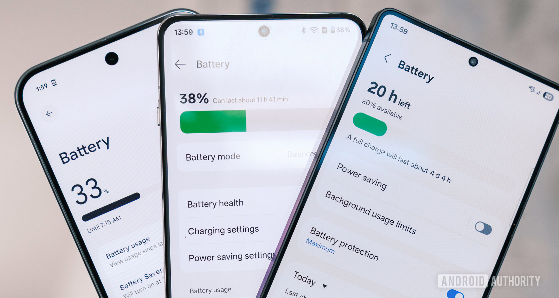Android phones battery life compared
