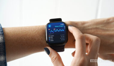 An Apple Watch user checks their Sleep Stages data.