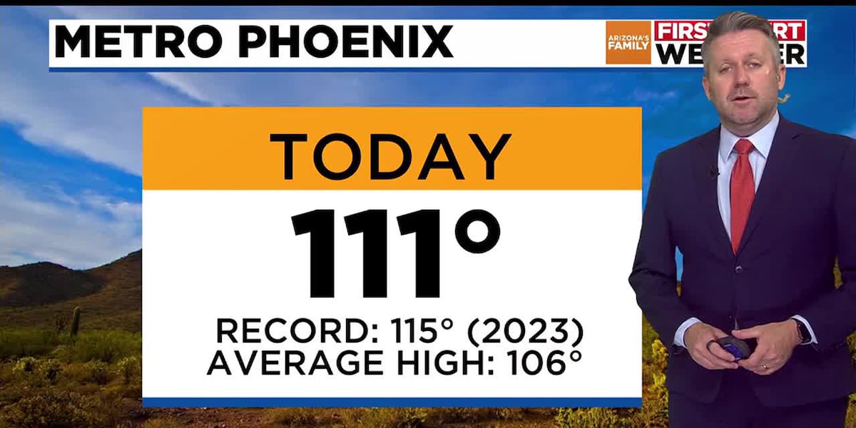 More hot weather on the way for Phoenix area